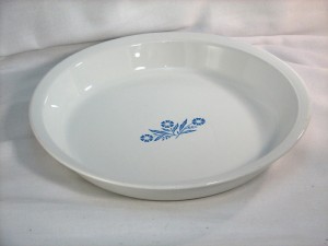 Cornflower Blue pie serving plate