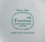 Franciscan china mark