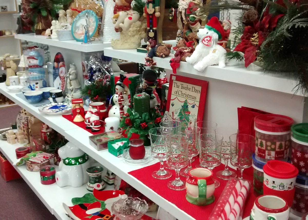 Vintage Christmas store display