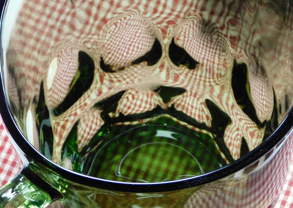 Detail of Georgian pattern glass