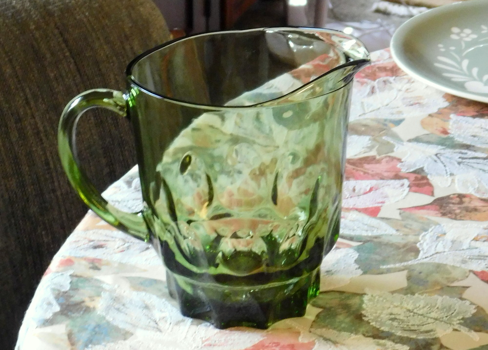 Retro Georgian glass pitcher